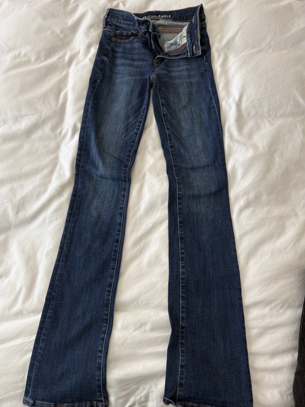 American Eagle Outfitters Women's Dark Indigo Flare Jeans